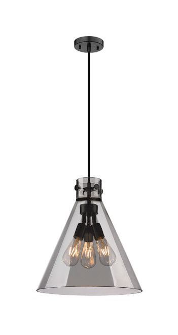 Innovations - 410-3PL-BK-G411-14SM - Three Light Pendant - Downtown Urban - Matte Black