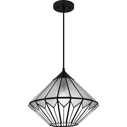 Quoizel - TF6813MBK - One Light Pendant - Tiffany - Matte Black