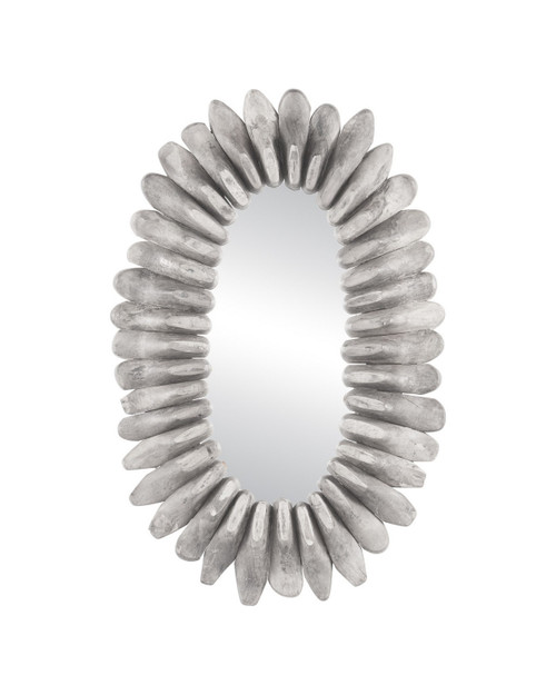 Currey and Company - 1000-0177 - Mirror - Cobbler - Washed White