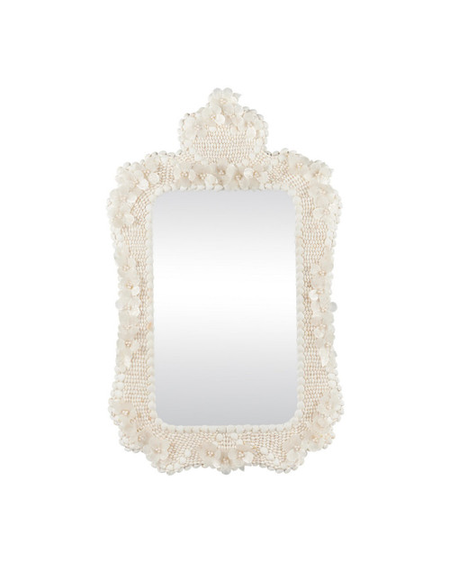 Currey and Company - 1000-0186 - Mirror - Capizelle - Natural / White