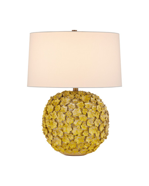 Currey and Company - 6000-1076 - One Light Table Lamp - Mantilla - Yellow