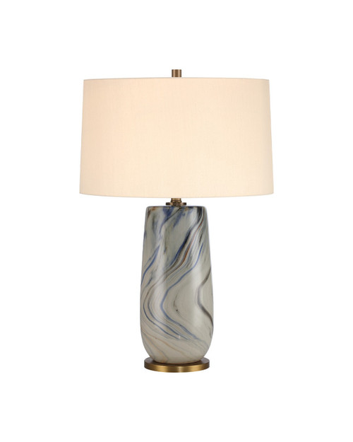 Currey and Company - 6000-1112 - One Light Table Lamp - Rivulet - Marbleized Gray