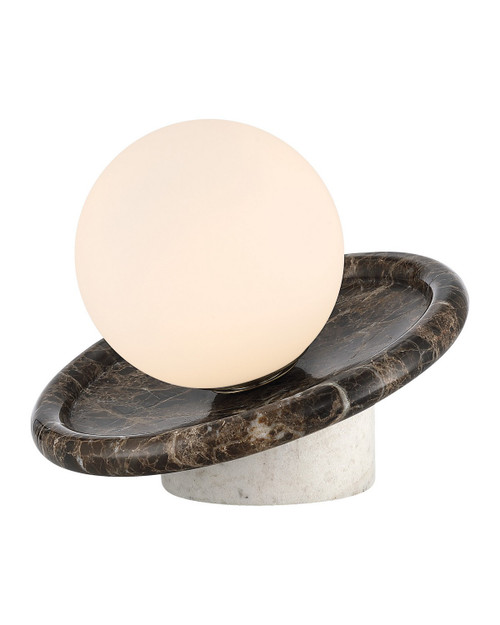 Currey and Company - 6700-0031 - LED Table Lamp - Navigation - Brown / White / Opaque
