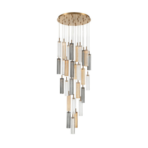 Crystorama - ADD-415-AG-AU - LED Pendant - Addis - Aged Brass