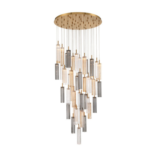 Crystorama - ADD-423-AG-AU - LED Pendant - Addis - Aged Brass
