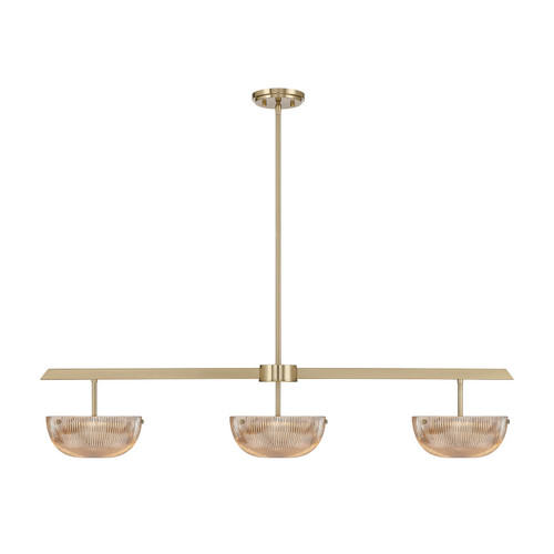 Savoy House - 1-1250-3-127 - LED Linear Chandelier - Hubbard - Noble Brass