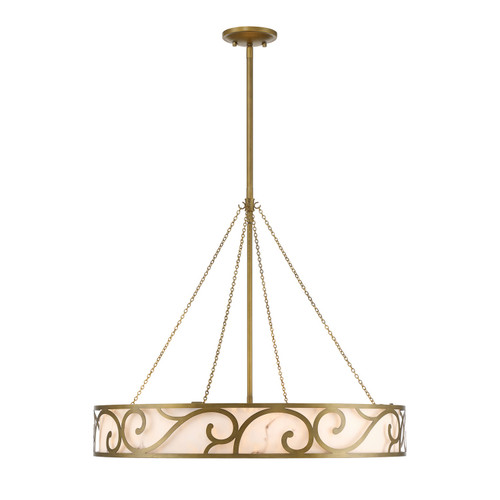 Savoy House - 1-1269-8-339 - Eight Light Chandelier - Halstead - Antique Patina