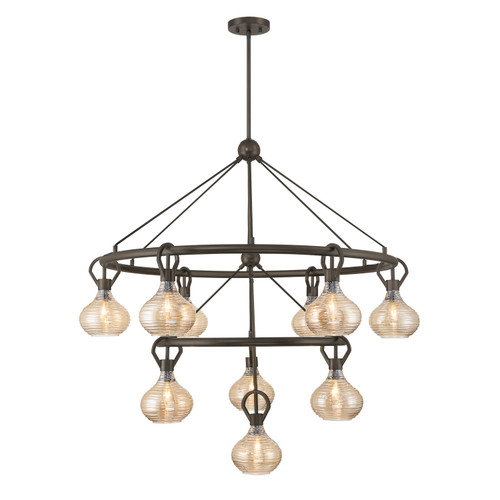 Savoy House - 1-2277-10-15 - Ten Light Chandelier - Sheriden - Mediterranean Bronze