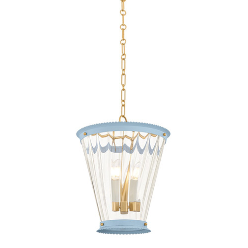 Mitzi - H1136703-AGB/SAO - Three Light Lantern - Lucretia - Aged Brass