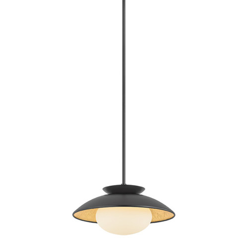 Mitzi - H368701S-BK/GL - One Light Pendant - Cadence - Black