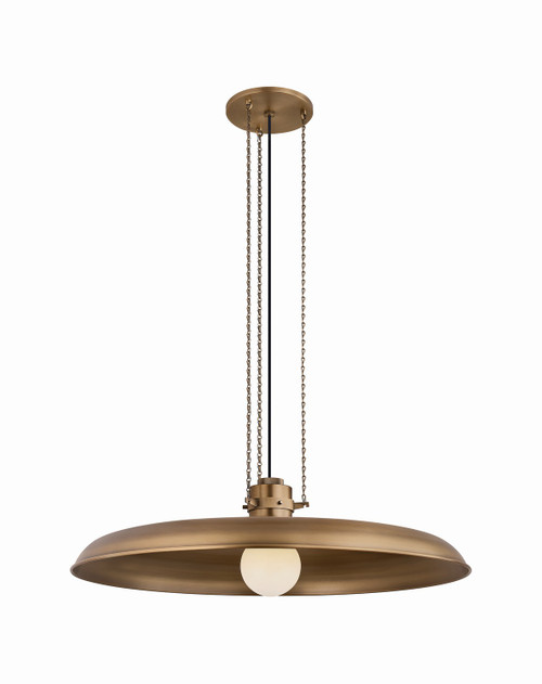 Troy Lighting - F3233-PBR - One Light Pendant - Rainhill - Patina Brass