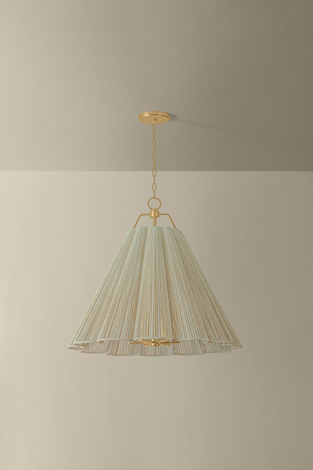 Troy Lighting - F3436-VGL - Six Light Chandelier - Sonoma - Vintage Gold Leaf