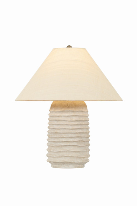 Troy Lighting - PTL5023-PBR/CER - One Light Table Lamp - Gino - Patina Brass