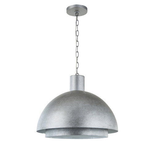 Varaluz - P66502WG - One Light Pendant - Birchton - Weathered Galvanized
