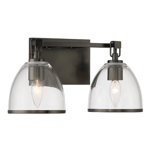 Minka-Lavery - 15022-749 - Two Light Vanity - Wynnfrost - Rustic Gun Metal