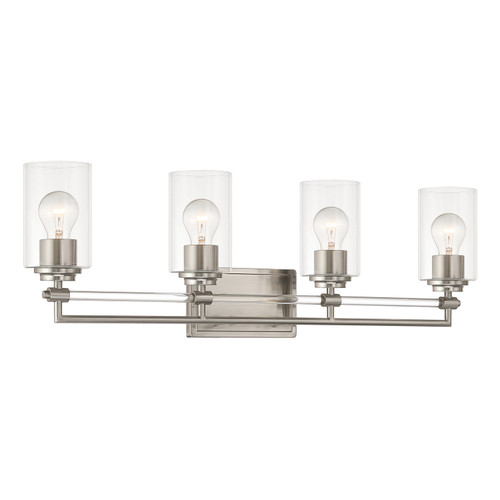 Minka-Lavery - 2644-84 - Four Light Vanity - Binsly - Brushed Nickel