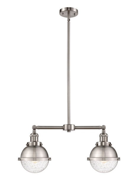Innovations - 209-SN-HFS-64-SN - Two Light Island Pendant - Franklin Restoration - Brushed Satin Nickel