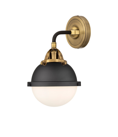 Innovations - 288-1W-BAB-HFS-61-BK - One Light Wall Sconce - Nouveau 2 - Black Antique Brass