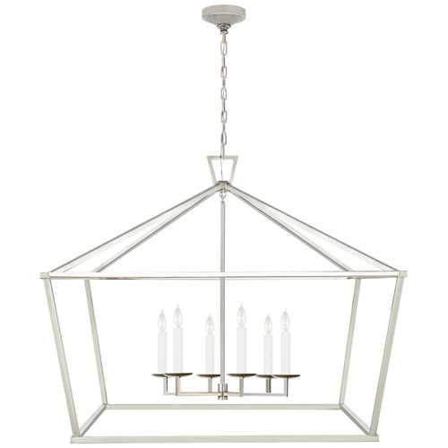 Visual Comfort Signature - CHC 2191PN - Six Light Lantern - Darlana - Polished Nickel