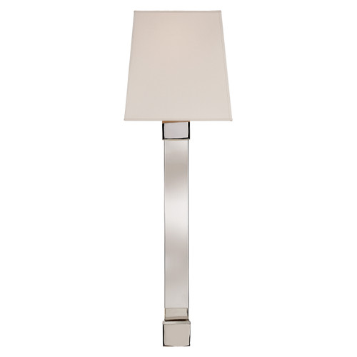 Visual Comfort Signature - CHD 2713PN/CG-S - One Light Wall Sconce - Edgar - Crystal with Polished Nickel