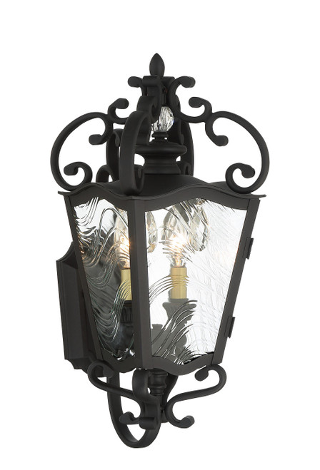 Minka-Lavery - 9332-661 - Two Light Outdoor Lantern - Brixton Ivey - Sand Coal w/Soft Brass