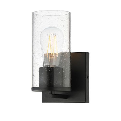 Maxim - 10461CDBK - One Light Wall Sconce - Livingston - Black