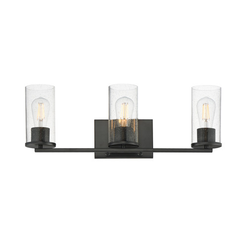 Maxim - 10463CDBK - Three Light Bath Vanity - Livingston - Black