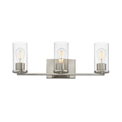 Maxim - 10463CDSN - Three Light Bath Vanity - Livingston - Satin Nickel