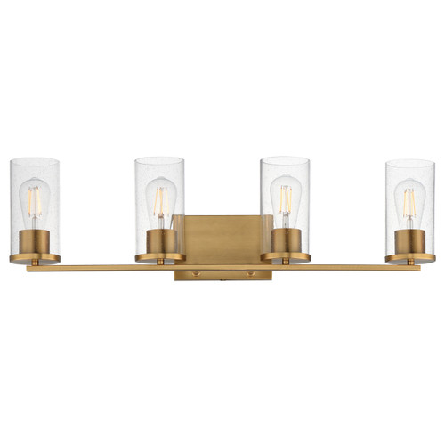 Maxim - 10464CDNAB - Four Light Bath Vanity - Livingston - Natural Aged Brass