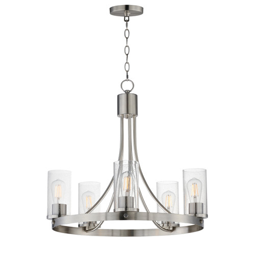 Maxim - 10465CDSN - Five Light Chandelier - Livingston - Satin Nickel