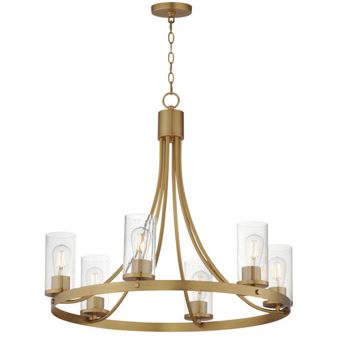 Maxim - 10466CDNAB - Six Light Chandelier - Livingston - Natural Aged Brass