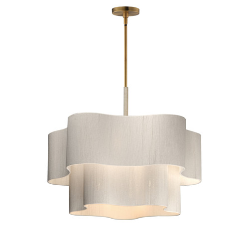 Maxim - 12836OFNAB - Six Light Pendant - Corsica - Natural Aged Brass
