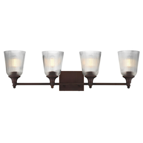 Maxim - 21544CRDBZ - Four Light Bath Vanity - Julip - Dark Bronze