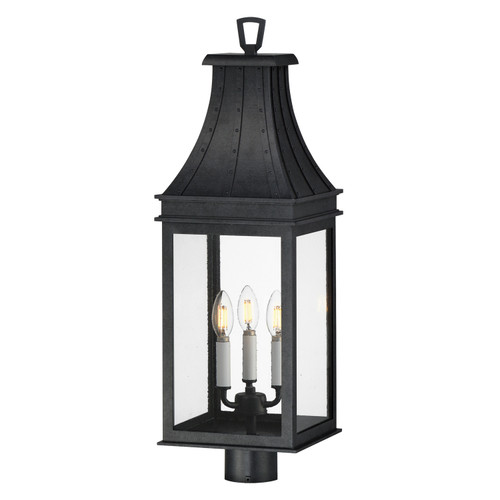 Maxim - 40989TCBKP - Three Light Outdoor Post Mount - Bramwell VX - Black Patina
