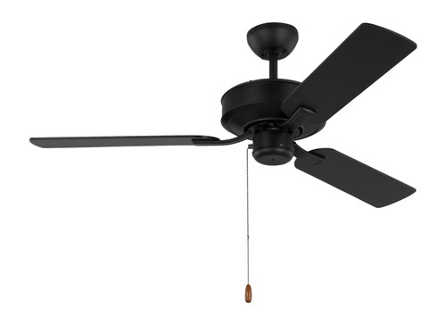 Generation Lighting - 3LD48MBK - 48 Ceiling Fan - Linden - Midnight Black