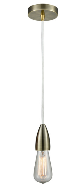 Innovations - 100AB-10W-4AB - One Light Mini Pendant - Fairchild - Antique Brass