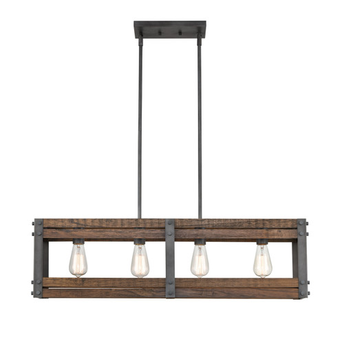 Innovations - 435-4I-AG - Four Light Island Pendant - Austin - Aged Gun Metal