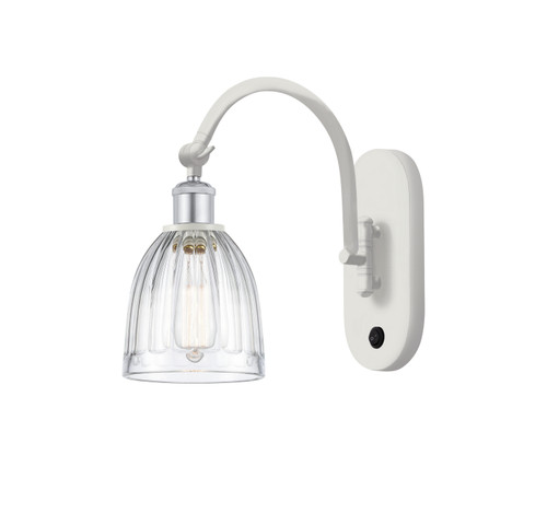 Innovations - 518-1W-WPC-G442 - One Light Wall Sconce - Ballston - White Polished Chrome