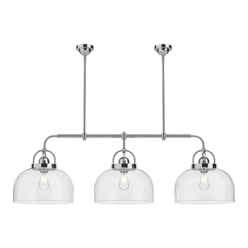 Alora - LP461155CH - Three Light Linear Pendant - Lancaster - Chrome