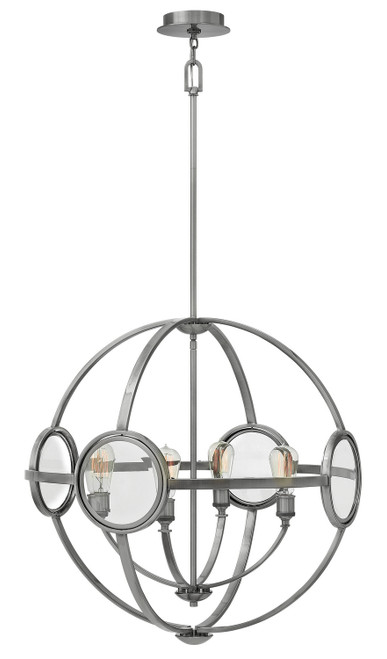 Hinkley - 3924PL - LED Chandelier - Fulham - Polished Antique Nickel
