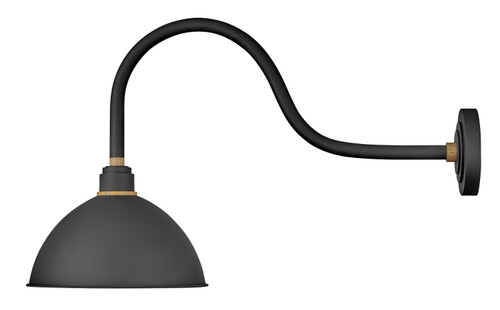 Hinkley - 10554TK - One Light Outdoor Lantern - Foundry Dome - Textured Black
