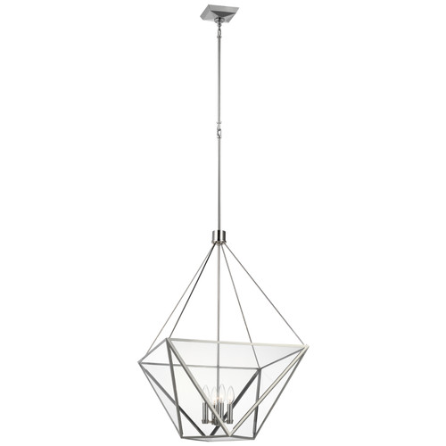 Visual Comfort Signature - JN 5240PN-CG - LED Lantern - Lorino - Polished Nickel