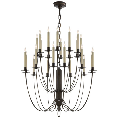 Visual Comfort Signature - TOB 5205AI - 24 Light Chandelier - Erika - Aged Iron