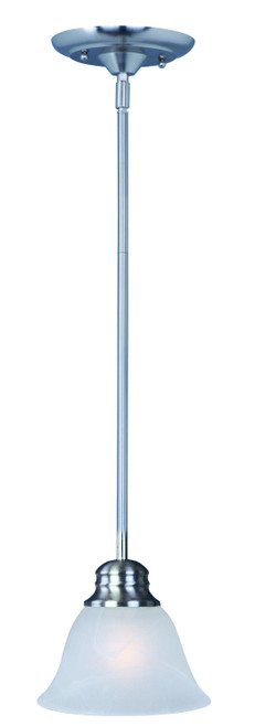 Maxim - 91067MRSN - One Light Mini Pendant - Malaga - Satin Nickel