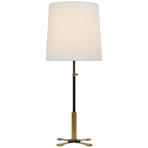 Visual Comfort Signature - TOB 3723BZ/HAB-L - LED Table Lamp - Quintel - Bronze and Hand-Rubbed Antique Brass