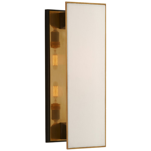 Visual Comfort Signature - TOB 2342BZ/HAB-L - Two Light Wall Sconce - Albertine - Bronze and Brass