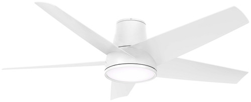 Minka Aire - F782L-WHF - 58Outdoor Ceiling Fan - Chubby II - Flat White
