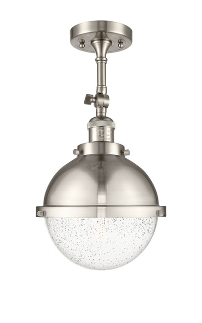 Innovations - 201F-SN-HFS-84-SN-LED - LED Semi-Flush Mount - Franklin Restoration - Brushed Satin Nickel