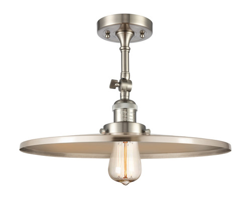 Innovations - 201F-SN-MFR-SN-16 - One Light Semi-Flush Mount - Franklin Restoration - Brushed Satin Nickel