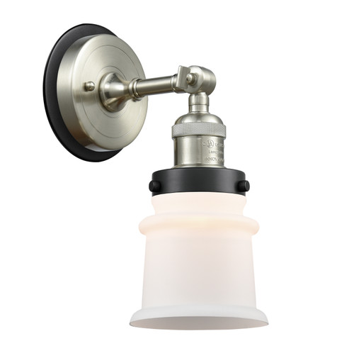 Innovations - 203SN-BPBK-HRBK-G181S - One Light Wall Sconce - Franklin Restoration - Brushed Satin Nickel